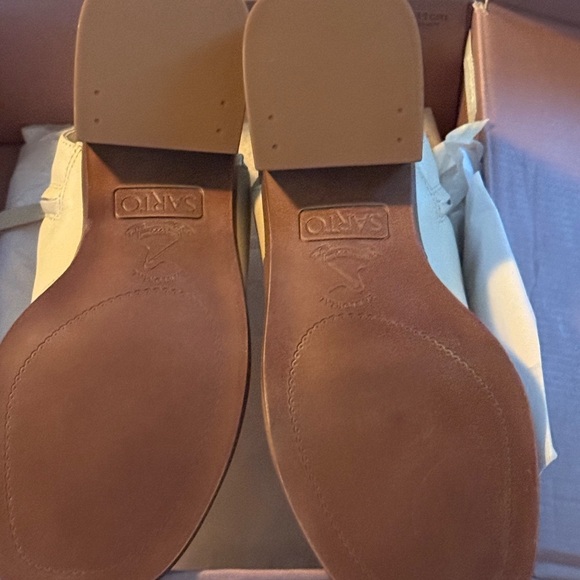 Franco Sarto A-Skye Ivory Sandals with Open Back and Stacked Heel NEW - Picture 4 of 5